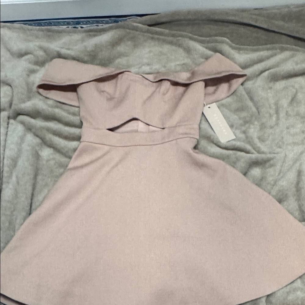 Keepsake the label Apollo mini dress  Nude snake Shoulder Dress
